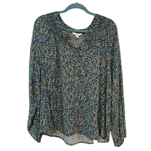 Croft and Barrow size XL floral pullover blouse EUC - Picture 3 of 10